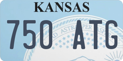 KS license plate 750ATG