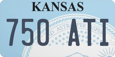 KS license plate 750ATI