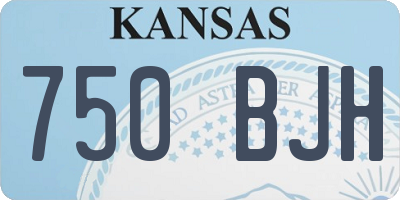 KS license plate 750BJH