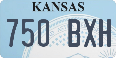KS license plate 750BXH