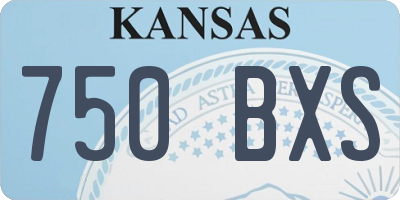 KS license plate 750BXS