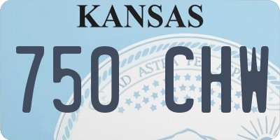KS license plate 750CHW