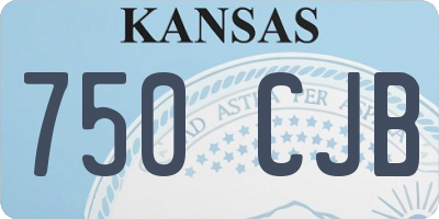 KS license plate 750CJB