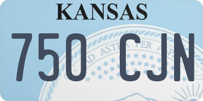 KS license plate 750CJN