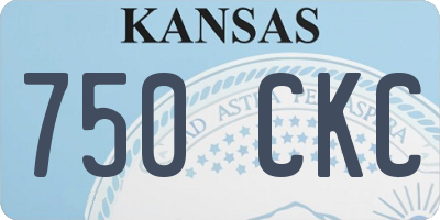 KS license plate 750CKC