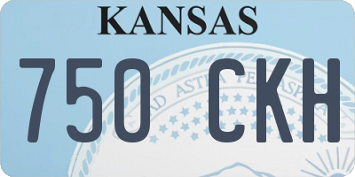 KS license plate 750CKH