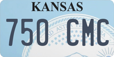 KS license plate 750CMC