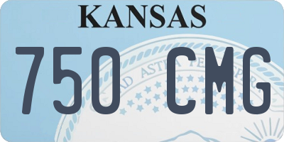 KS license plate 750CMG