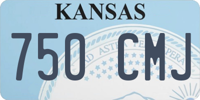 KS license plate 750CMJ