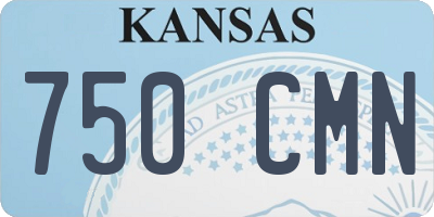 KS license plate 750CMN
