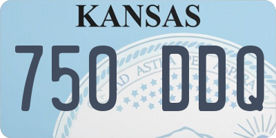 KS license plate 750DDQ