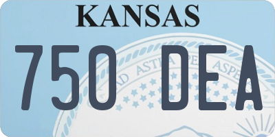 KS license plate 750DEA