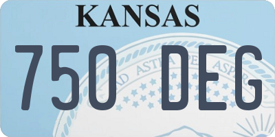 KS license plate 750DEG