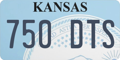 KS license plate 750DTS