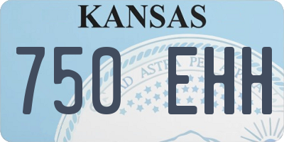 KS license plate 750EHH