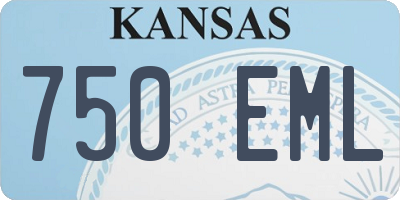 KS license plate 750EML