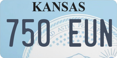 KS license plate 750EUN