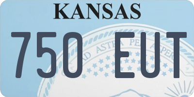 KS license plate 750EUT