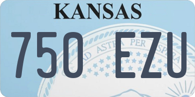 KS license plate 750EZU