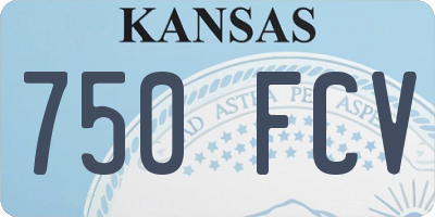 KS license plate 750FCV