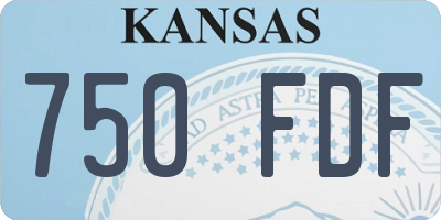 KS license plate 750FDF