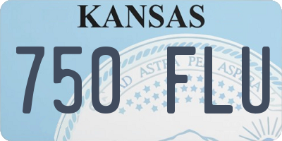 KS license plate 750FLU