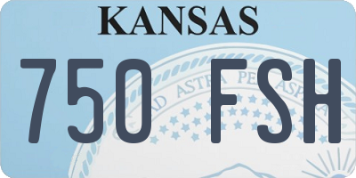 KS license plate 750FSH