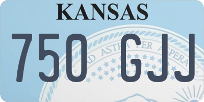 KS license plate 750GJJ
