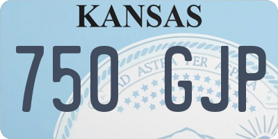 KS license plate 750GJP