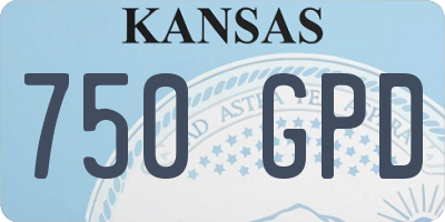 KS license plate 750GPD