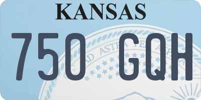 KS license plate 750GQH