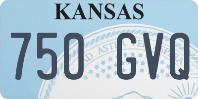 KS license plate 750GVQ