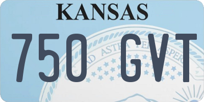 KS license plate 750GVT