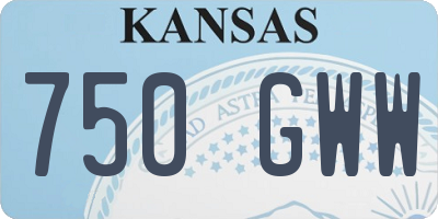 KS license plate 750GWW