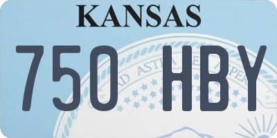 KS license plate 750HBY