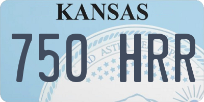 KS license plate 750HRR