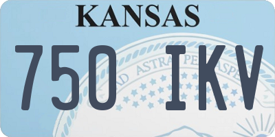 KS license plate 750IKV