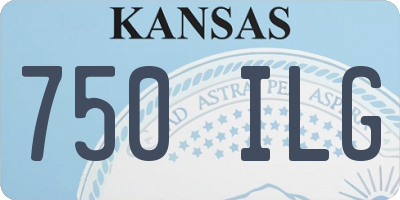 KS license plate 750ILG