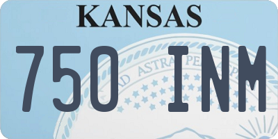 KS license plate 750INM