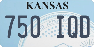 KS license plate 750IQD