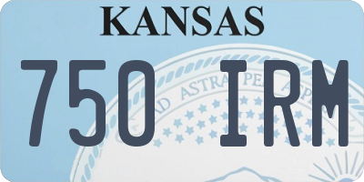 KS license plate 750IRM