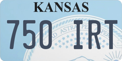 KS license plate 750IRT