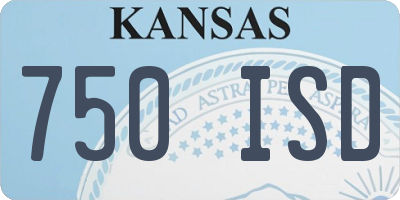 KS license plate 750ISD