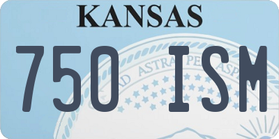 KS license plate 750ISM