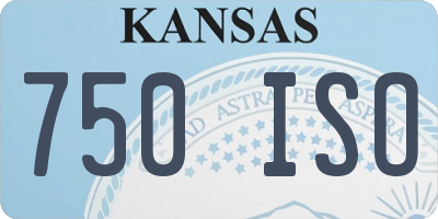 KS license plate 750ISO