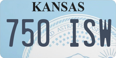 KS license plate 750ISW