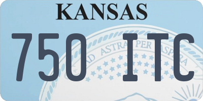 KS license plate 750ITC