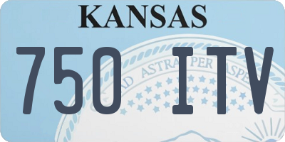 KS license plate 750ITV