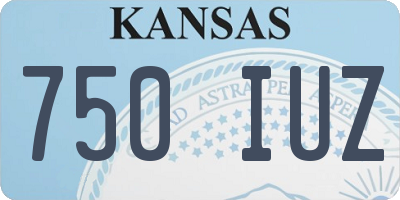 KS license plate 750IUZ