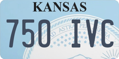 KS license plate 750IVC